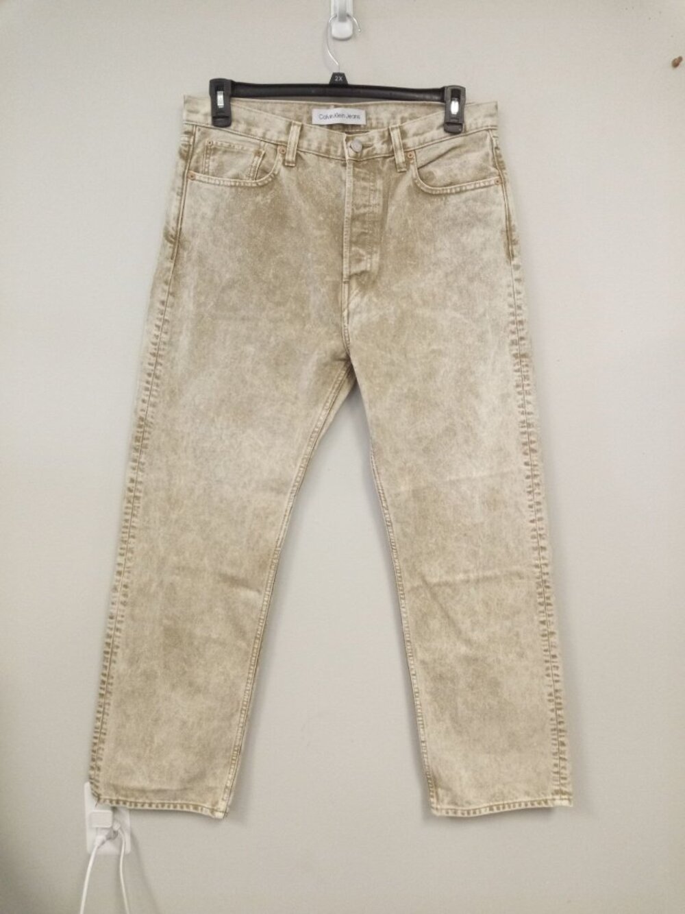 Calvin Klein Men's Tan Straight Leg Jeans Size 34 x 30